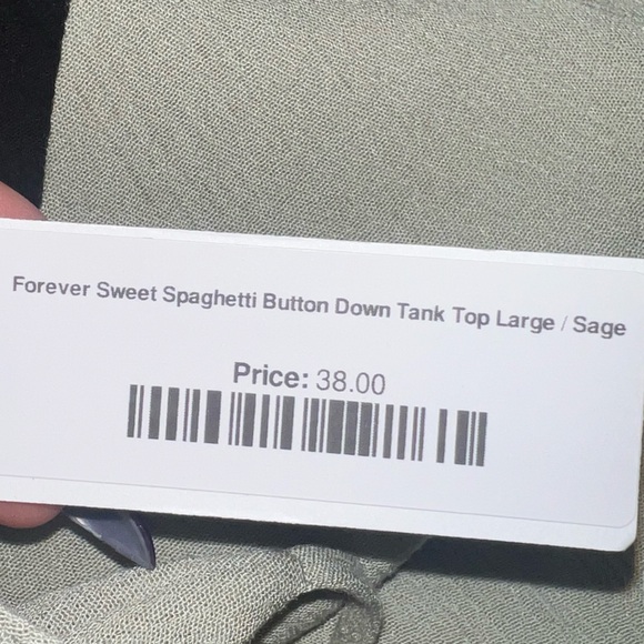 Newbury kustom- green tank top - Picture 6 of 6